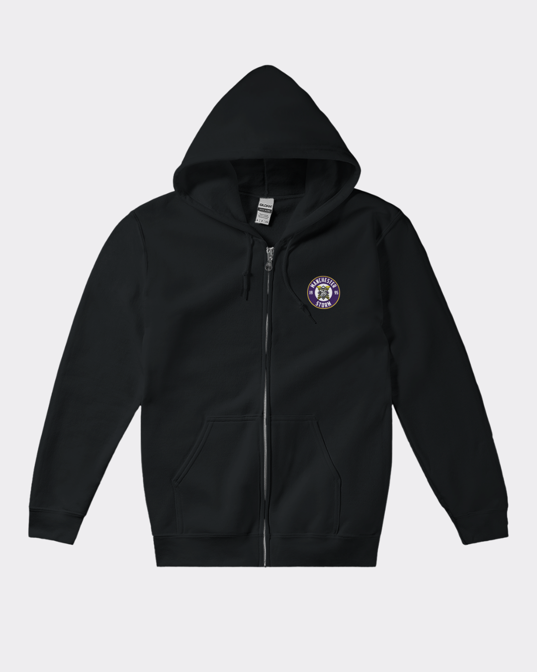 Manchester Storm Unisex Zip Hoodie Black