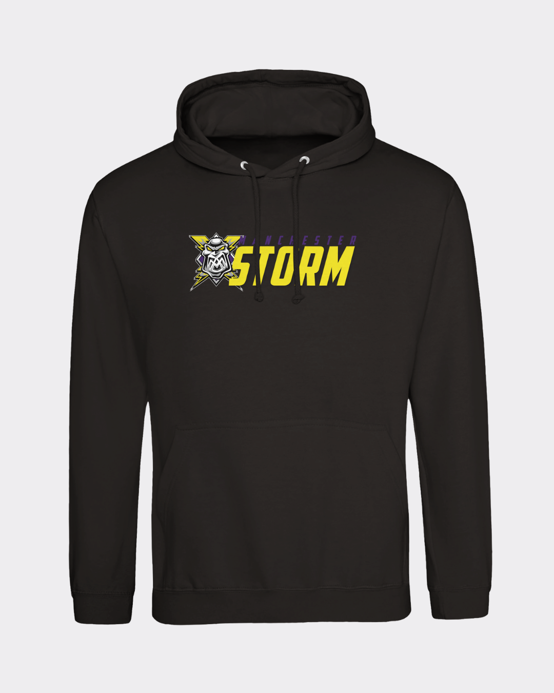 Manchester Storm Pullover Hoodie Black