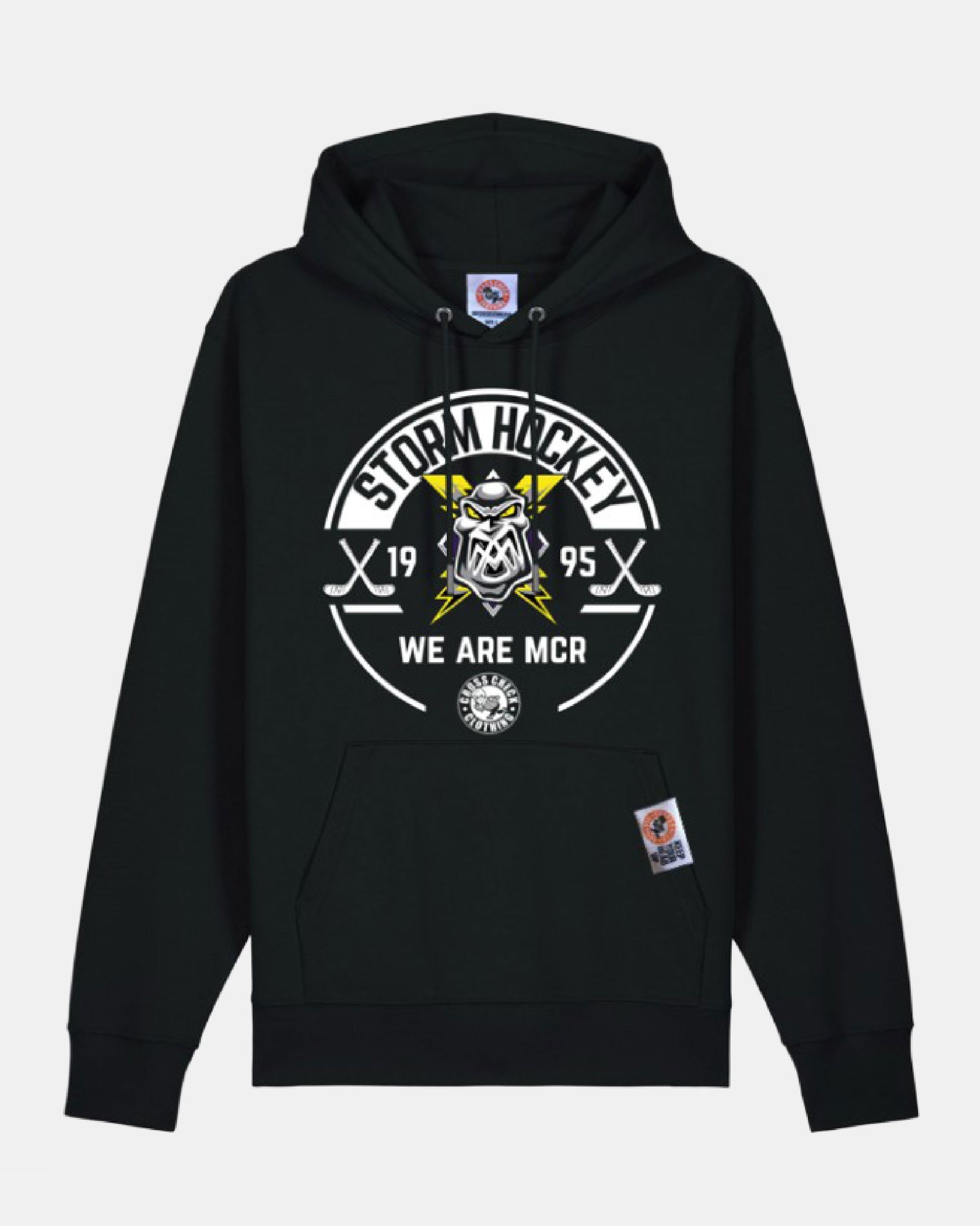 Manchester Storm 26-27 Black Circle Logo Hoodie