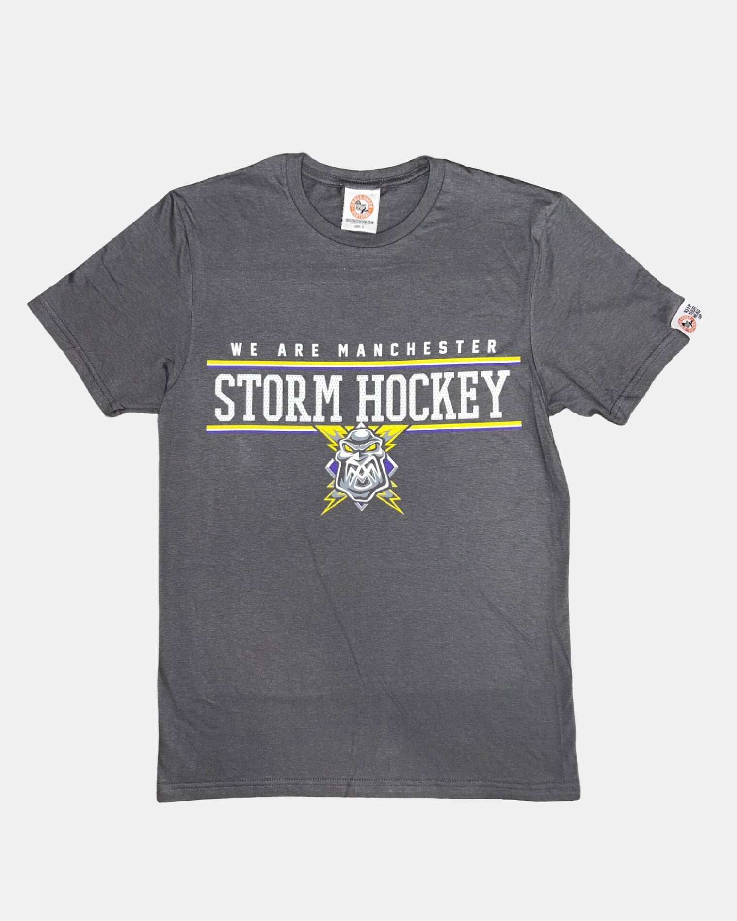 Manchester Storm 26-27 Grey We Are T-Shirt