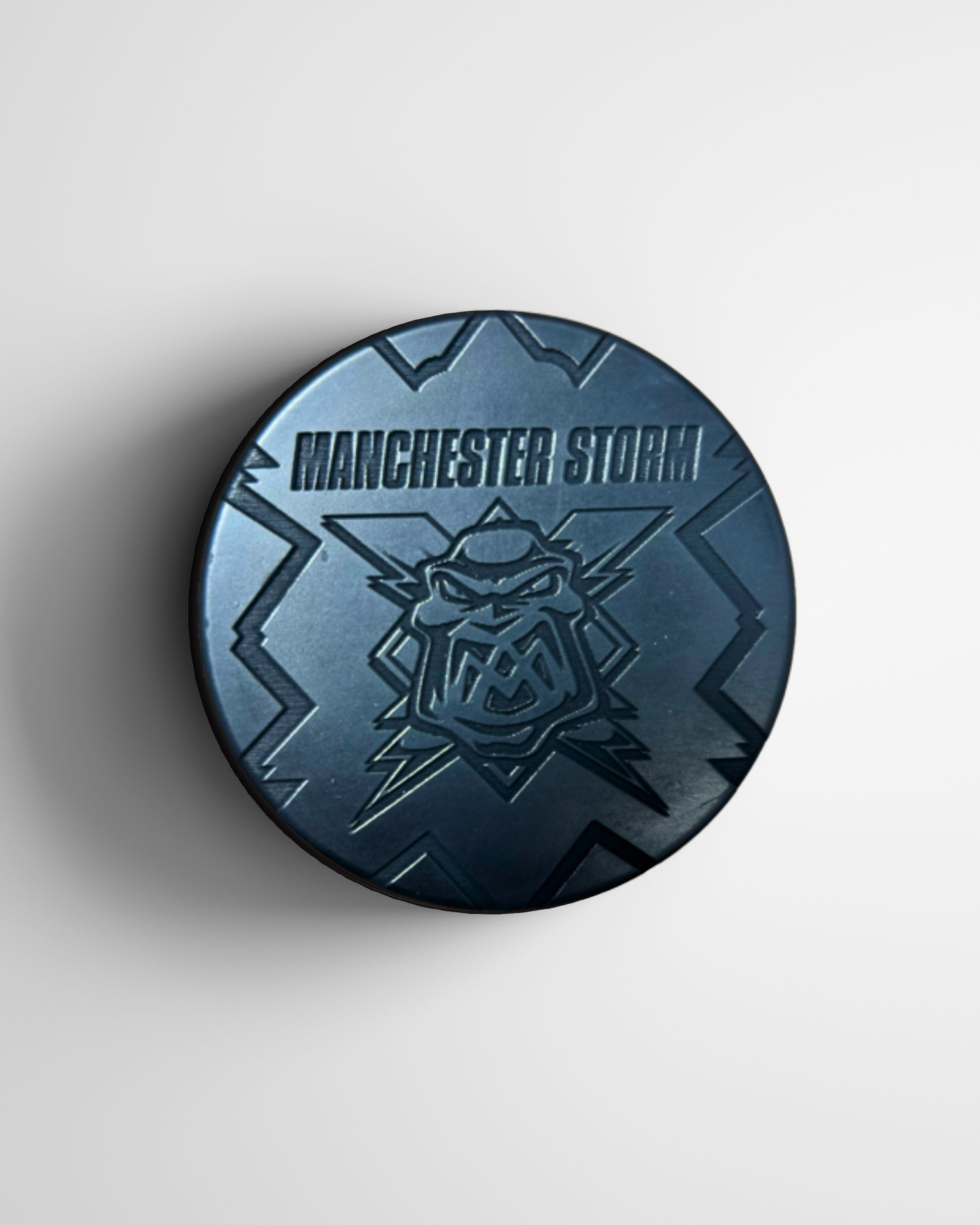 Manchester Storm Engraved Puck